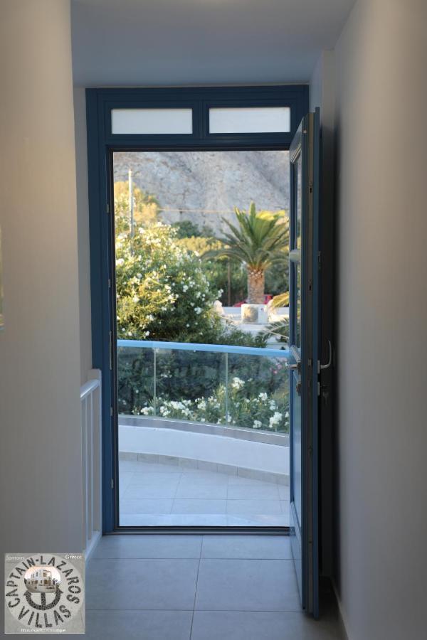 Located By The Sea One Beachfront Private Captain Lazaros Pool Villa With Loft In 750Sqm Spacious Private Plot-Jacuzzi-Sunrelax-Furnished Terace-Gazebo-Private Parking,Sleep 3 Adults And 2 Children, Just Steps From The Black Beach-Seaview Perissa  Exteriér fotografie