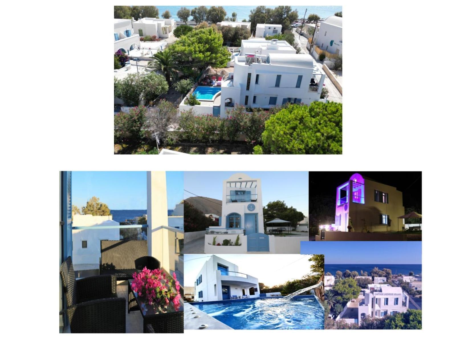 Located By The Sea One Beachfront Private Captain Lazaros Pool Villa With Loft In 750Sqm Spacious Private Plot-Jacuzzi-Sunrelax-Furnished Terace-Gazebo-Private Parking,Sleep 3 Adults And 2 Children, Just Steps From The Black Beach-Seaview Perissa  Exteriér fotografie