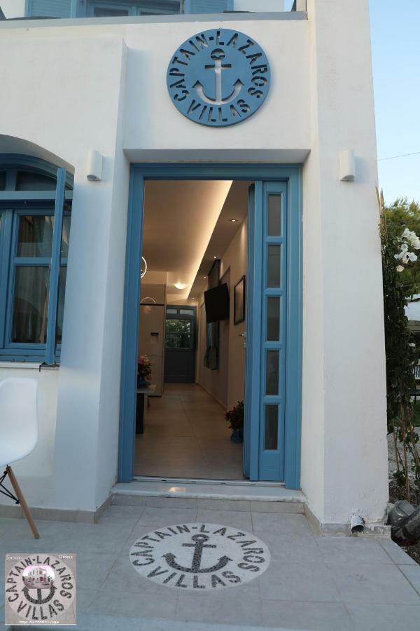 Located By The Sea One Beachfront Private Captain Lazaros Pool Villa With Loft In 750Sqm Spacious Private Plot-Jacuzzi-Sunrelax-Furnished Terace-Gazebo-Private Parking,Sleep 3 Adults And 2 Children, Just Steps From The Black Beach-Seaview Perissa  Exteriér fotografie